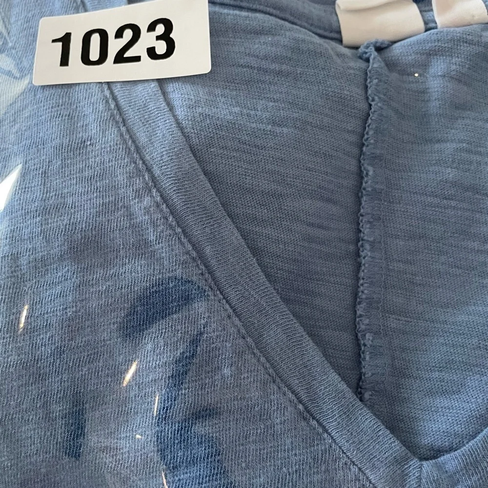 GAP shift dress size small blue color chest pocket pullover VNeck short sleeve - Picture 6 of 6